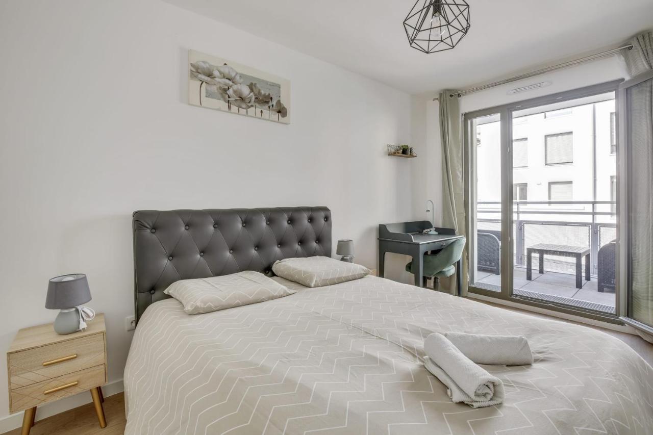 Superbe Appartement Avec Balcon Et Parking Proche Paris 圣但尼 外观 照片