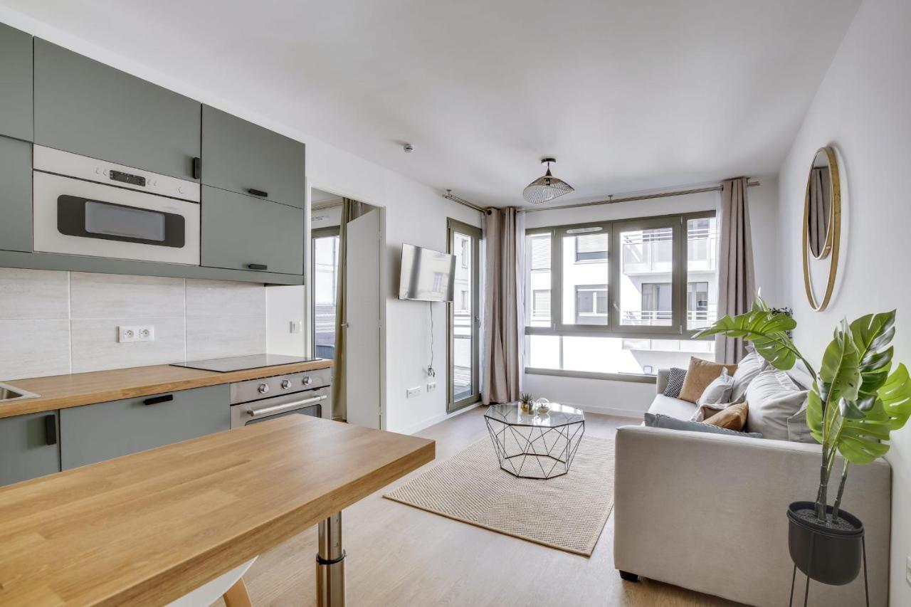 Superbe Appartement Avec Balcon Et Parking Proche Paris 圣但尼 外观 照片